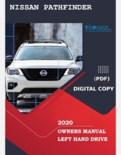 NISSAN PATHFINDER 2020 OWNERS MANUAL 